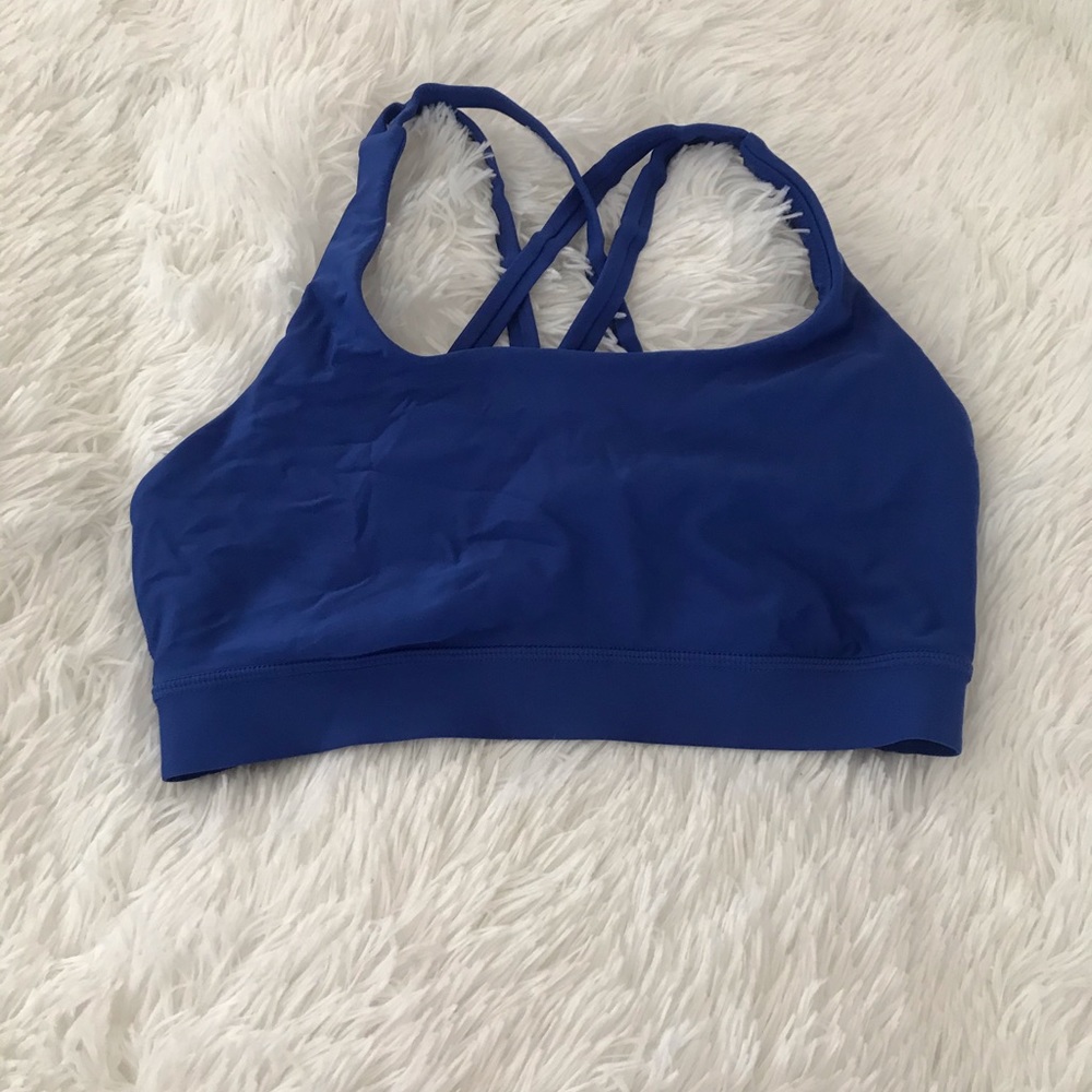 LULU LEMON ROYAL BLUE SPORTS BRA